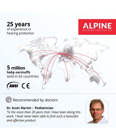Alpine Muffy Baby Ear Protection | Noise Reduction Earmuffs for Babies & Toddlers | Infant Ear Muffs for Hearing Protection & Sleep | Black - Buy Online on GoSupps.com