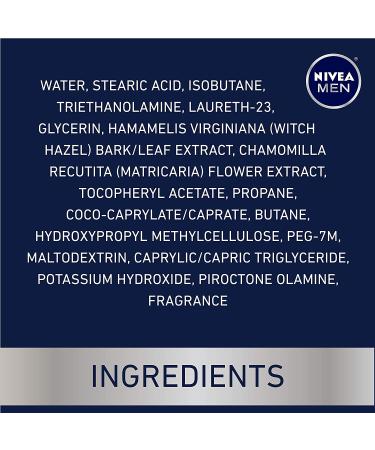 NIVEA MEN Sensitive Shave Foam 6 Pack - Soothing Chamomile & Witch Hazel Extracts - Buy Online on GoSupps.com