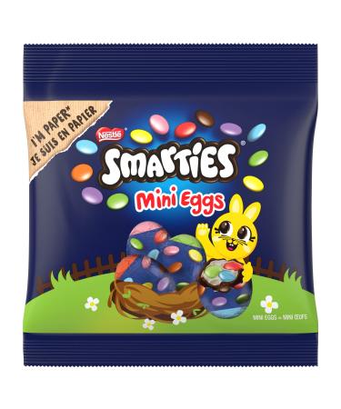NESTLÉ SMARTIES Mini Easter Chocolate Eggs in milk chocolate with creamy filling and colourful SMARTIES mini chocolates, 1 piece (1 x 81 g)