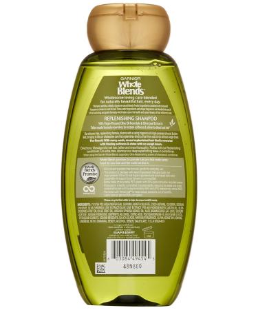 Garnier Whole Blends Legendary Olive Replenishing Shampoo - 12.5 fl. oz. for Dry Hair - Buy Online on GoSupps.com