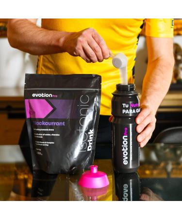 Evotion Pro Isotonic Beverage Powder & Bottle 2x600g - Electrolyte Sports Drink with Calcium Magnesium Potassium & Sodium - Black Currant & Exotic Fruits Flavor - Buy Online on GoSupps.com