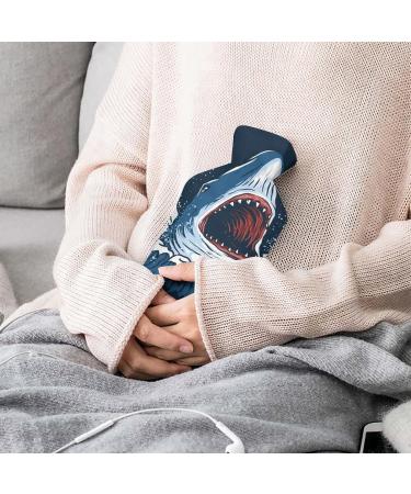 Shark Hot Water Bottle with Plush Cover - Hand Warmer for Adults & Kids | 26.5x15.3cm - Shop Internationally! - Buy Online on GoSupps.com