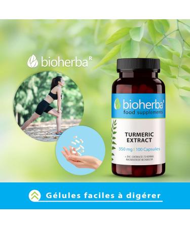 Turmeric Capsules 350 mg - 100 pcs: Powerful Antioxidant and Joint Support by BIOHERBA - Buy Online on GoSupps.com