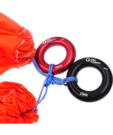 GM CLIMBING Rappel Ring 25kN for Rock Climbing Arborist Rescue Slackline Hammock Pack 2. Small-Red Pack of 4 - Buy Online on GoSupps.com
