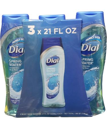 Dial Spring Water Hydrating Body Wash 3 X 21 Fl Oz (Net Wt 63 Floz) 63 Fl Oz ()