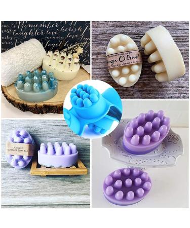Sdmnsg-T 3D Silicone Massage Bar Soap Molds - Handmade Soap Making Molds - Rectangle, Blue - Buy Online on GoSupps.com