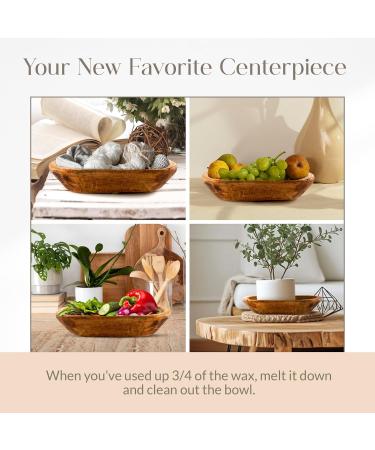 Apple Maple Bourbon Soy Candle - 3 Wick Essential Oil Candle | All-Natural Odor Eliminator | Rustic Farmhouse Decor Gift for Men & Women - 20 Ounce - Buy Online on GoSupps.com