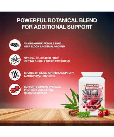 DMannose 900mg - Cranberry Capsules - Natural Botanical Complex - Zinc - Probiotics - Bladder Support - D Mannose Tablets for Urinary Infections UTI for Women & Men by Top Tier Supplements - Buy Online on GoSupps.com