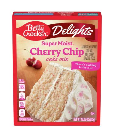 Betty Crocker Delights Super Moist Cake Mix Cherry Chip 13.25oz - Buy Online on GoSupps.com