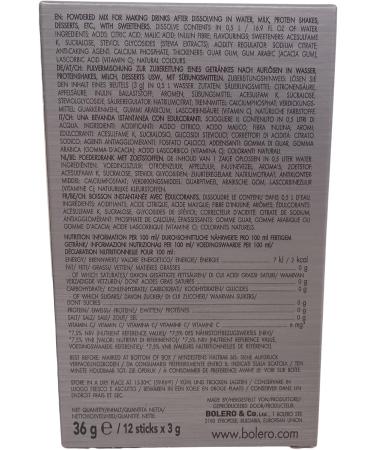  Bolero Bolero KOLA Drinks | 12 x 3g I Refreshing Powder Sugar Free with Stevia | Vitamin C | Suitable for Diabetics | Kola Taste - Buy Online on GoSupps.com