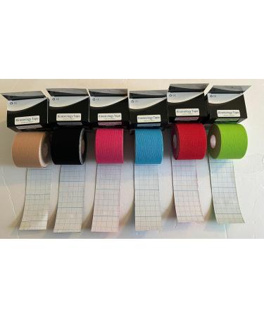 Buy Cotton Kinesiology Tape - Waterproof Breathable Sports Tape for Pain Relief Latex-Free Red - International Shipping Available - Buy Online on GoSupps.com