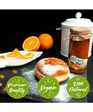 ATIYE LACIN Carrot Jam with Orange (Portakalli Havuc Receli) | Made by 100% Natural Hand-picked Carrot & Orange | Preservative Colorant Thickener Additive Free | No Refined Sugar | 100% Vegan | 250g - Buy Online on GoSupps.com
