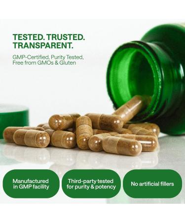 WONDER FAMILY Ashwagandha Complex 800mg with GABA L-Theanine & B6 Adaptogenic Support for Calm Focus & Mood 60 Capsules Stronger Than 600mg - Non-GMO Gluten-Free - Buy Online on GoSupps.com