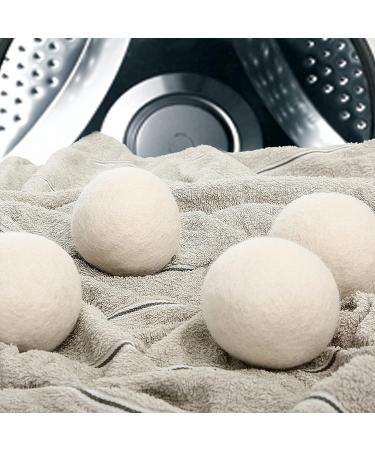 XHANGMZ 6 Pack XL Wool Dryer Balls - Natural New Zealand Wool, Chemical-Free, Anti-Winding, Anti-Static, Reusable Laundry Balls for Baby Safe Fabric - Saves Drying Time - Buy Online on GoSupps.com