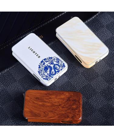Metal Windproof Lighter Green Flame one-Button Ignition Lighter refillable Butane Lighter Suitable for Candles Cigars Outdoor Camping Gifts for Boyfriend(C) - Buy Online on GoSupps.com