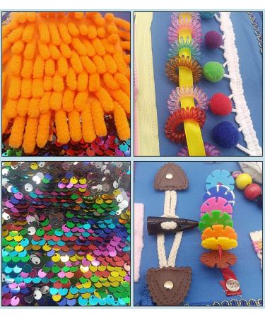 Alzheimer's and Dementia Sensory Fidget Blanket for Anxiety Relief - Pink - Buy Online on GoSupps.com