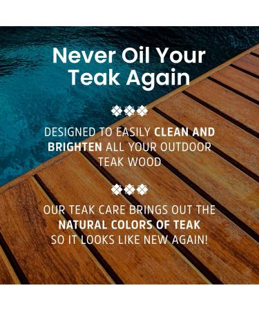 Premium Teak Cleaner & Brightener | Water-Based Teak Wood Restorer & Protectant | Finish Teak Sealer & Polisher for Indoor & Outdoor Furniture 16 oz - Buy Online on GoSupps.com