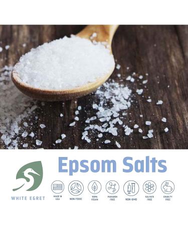 White Egret Eucalyptus Epsom Salt 2.5lb - Soothing Muscle Relief - Buy Online on GoSupps.com