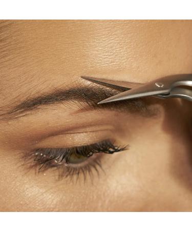 Tweezerman Brow Shaping Scissors and Brush - Stainless Steel | Precision Brow Grooming Tool - Buy Online on GoSupps.com