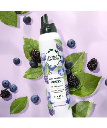 Herbal Essences Curl Boosting Mousse for Curly Hair and Wavy Hair All Day Hold Frizz Control 192g Berry 192 g (Pack of 1) - Buy Online on GoSupps.com