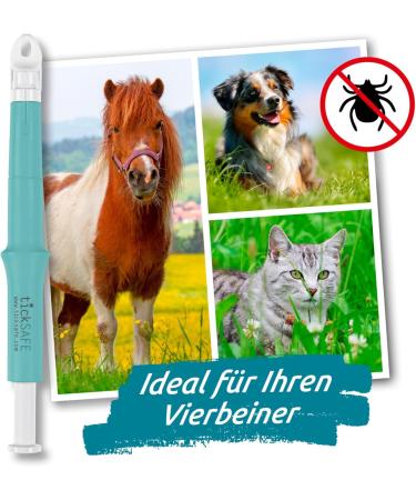 Ticksafe 2-Pack Tick Grippers with Rotating Head | Best Alternative to Tick Tongs - No Squeezing Pulling or Pressing - Turquoise for Animals - Buy Online on GoSupps.com