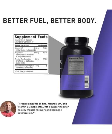 JYM Supplement Science Post-Workout Recovery Drink with ZMA Capsules, 30 Servings - Buy Online on GoSupps.com
