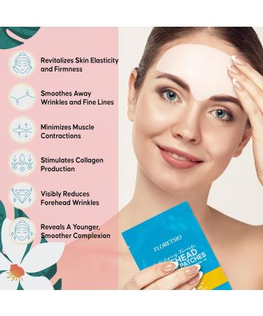 Forehead Wrinkle Patches - Anti-Wrinkle Treatment with Hydrolyzed Collagen & Vitamin E | 8pcs for Smooth Youthful Skin - Buy Online on GoSupps.com