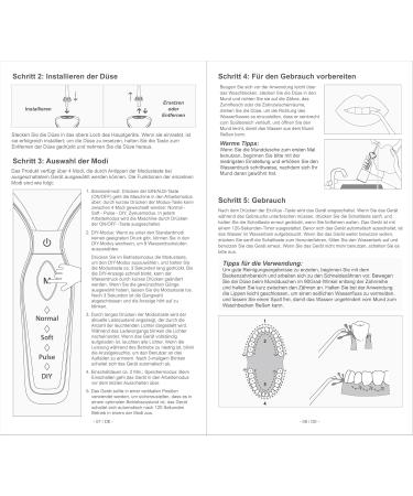 Buy Mouth Shower - 4 Modes Water Flosser | 300ml Water Tank | Test Winner | 30-Day Battery Life | Easy Tongue Cleaner for Oral Care | White & Green - Buy Online on GoSupps.com