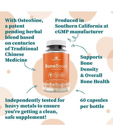 BoneBoost Natural Bone Health Supplement 60 Capsules Manufactured in USA Non GMO Gluten Free - Buy Online on GoSupps.com