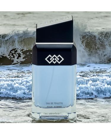 LEG3ND Cologne for Men 3.4oz/100ml Eau de Toilette Spray | Masculine Fresh Aquatic Fragrance - Buy Online on GoSupps.com