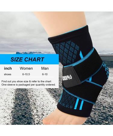 Adjustable Ankle Brace with Arch Support - Elastic & Breathable Nylon Wrap for Swelling, Pain Relief & Support - Buy Online on GoSupps.com