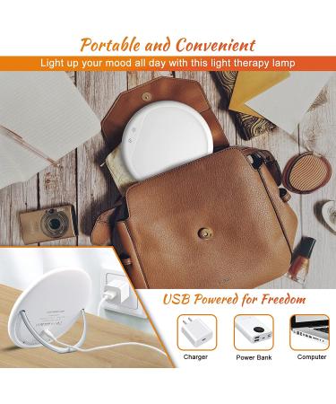 10000 Lux UV-Free Light Therapy Lamp with Touch Control and Adjustable Brightness - Home & Office Sunlight Lamp with Timer Setting and Rotatable Bracket - Buy Online on GoSupps.com
