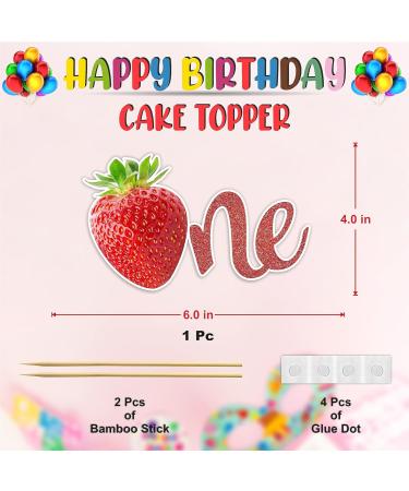 Seyal Real Strawberry One Cake Topper - Buy Online on GoSupps.com