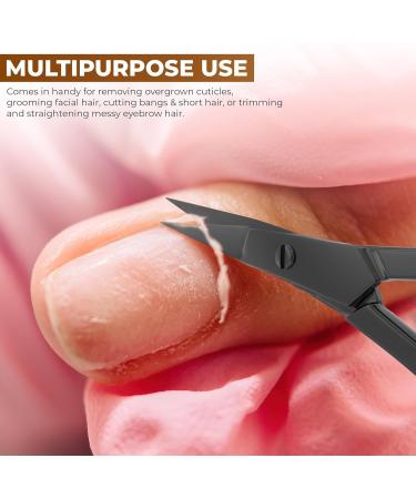 Utopia Care Facial Scissors for Men & Women - Precision Small Scissors for Beard Nose Mustache & Eyebrows Hair - Black - Buy Online on GoSupps.com