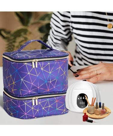 Nail Polish Organizer 30 Bottles Nail Polish Organizer Case | Nail Polish Carry Bag with Nail Polish Bag with Handle and Carrying Case Sheet Music Blue See description - Buy Online on GoSupps.com