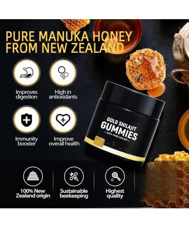 Miel de Manuka Shilajit pour des gommes saines de concentration et d' nergie adapt es aux hommes et aux femmes - Buy Online on GoSupps.com