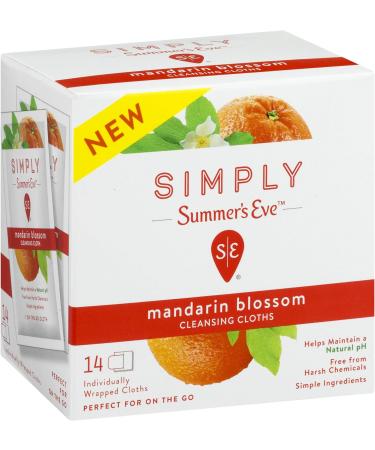 Summer's Eve Mandarin Blossom Cleansing Cloth - 14 Count - Buy Online on GoSupps.com