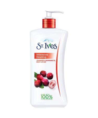 St. Ives Intensive Healing Body Lotion  Cranberry and Grapeseed Oil 21 oz - Buy Online on GoSupps.com