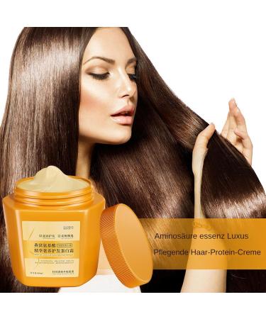  BommFu Amino Acid Essen-ce Luxury Nourishing Protein Hair Cream 500ml Repairing Mask for Dry and Damaged Hair - Buy Online on GoSupps.com
