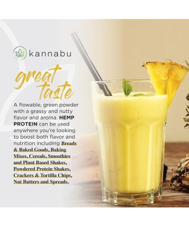 Kannabu Premium Hemp Protein Powder | Plant-Based Omega 3-6 Protein with High Fiber, Vitamins & Minerals | Vegan, Gluten-Free, Keto-Friendly | Non-GMO | 1-Pack - Buy Online on GoSupps.com