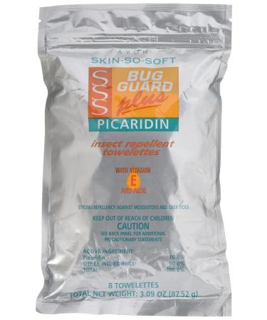 Skin So Soft Bug Guard + Picaridin Towelettes 8's (Basic)