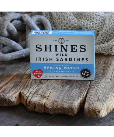 Shines Tinned Irish Sardines in Olive Oil Tomato Sauce and Spring Water - Pilchards - 3x 106g Cans - Buy Online on GoSupps.com