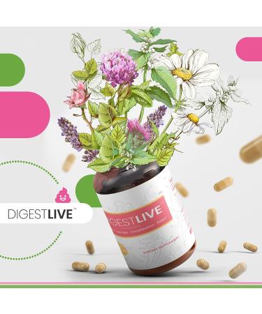DigestLive Herbal Laxatives for Women - Natural Constipation Relief and Daily Digestive Supplement - Colon Cleanse and Detox - Vegan, Gluten and GMO Free - 100 Capsules - Buy Online on GoSupps.com