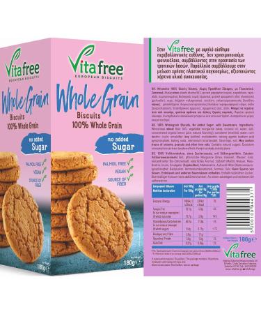 Vitafree Cookies Biscuits Sample Set - 6 Sugar-Free Varieties (1180g) from Greece | Healthy Snacks for International Shipping - Buy Online on GoSupps.com