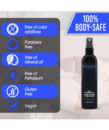Aromatherapy Body Fragrance Mist 100 ml/3.4 Fl oZ Fragrant Body Spray for Men and Women Sensual Body Scent with Natural Extracts Vegan Gluten Free & 100% Body-Safe (ATTRACTION) - Buy Online on GoSupps.com
