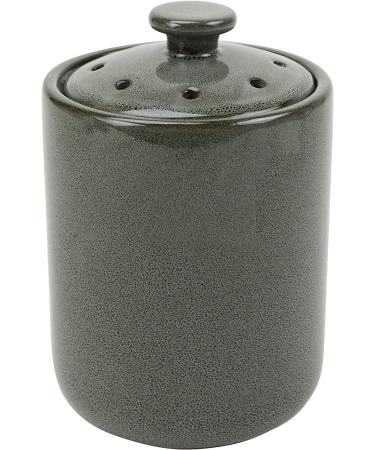 Stoneware Garlic Keeper Canister - Boston Warehouse Grey Reactive Glaze | Shop Now - Buy Online on GoSupps.com