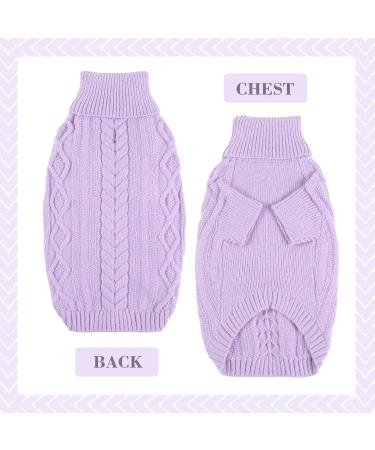 Hjumarayan Dog Sweater - Elegant Purple XL Sweater for Medium Dogs Perfect for French Bulldogs - Warm and Stylish with Leash Hole - Buy Online on GoSupps.com