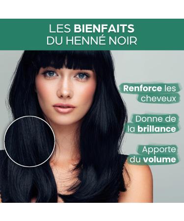 Henn Noir 100g Coloration V g tale Naturelle Cheveux Poudre Teinture Indigo Sans Produits Chimiques Durable - Buy Online on GoSupps.com