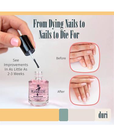 Duri Rejuvacote 1 Nail Growth System - Original Maximum Strength Formula - Pack of 3-0.45 fl. oz - Nail Strengthener and Growth - Base & Top Coat - Buy Online on GoSupps.com
