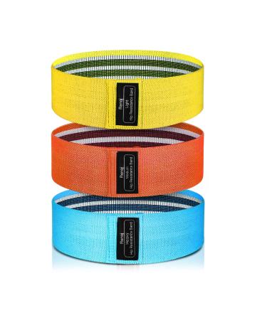 Renoj Resistance Bands , Booty Bands for Women, 3 Levels Exercise Workout Bands for Legs and Butt Blues